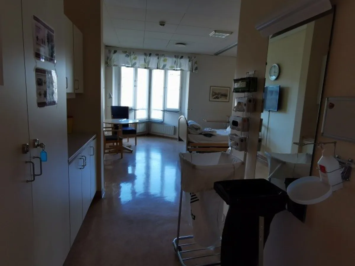 Våra rum innan vi fick besked om att packa ner allt och byta avdelning.