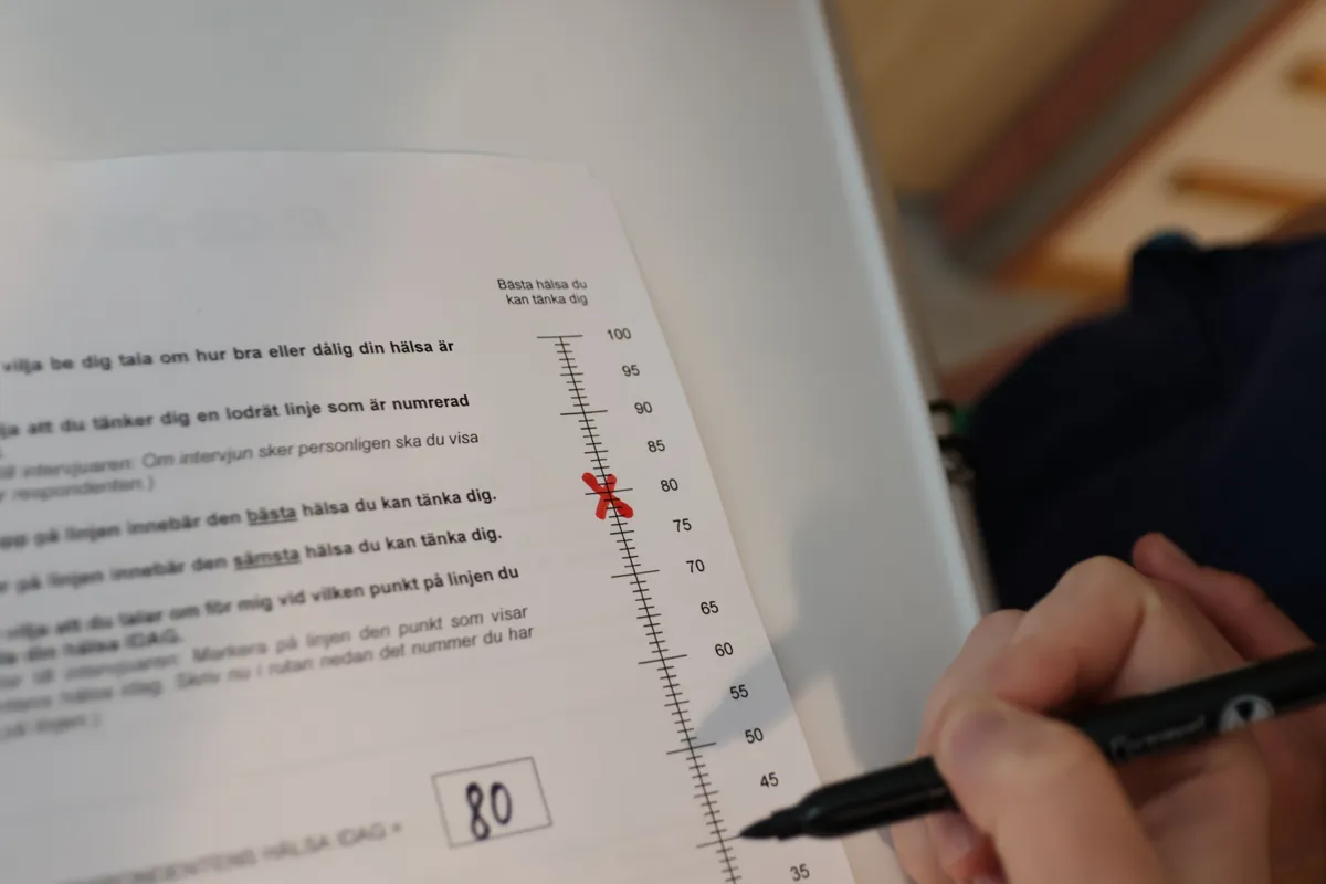 Just nu görs en studie på geriatriken med patienter om kopplingen mellan skörhet och undernäring.
