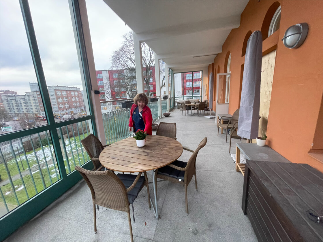 Nyhetsbild, balkong på Kungsholmen.