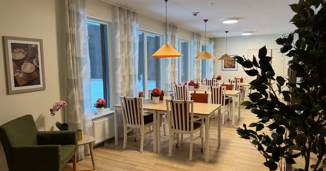 Matrum på äldreboendet Poesin i Nacka.