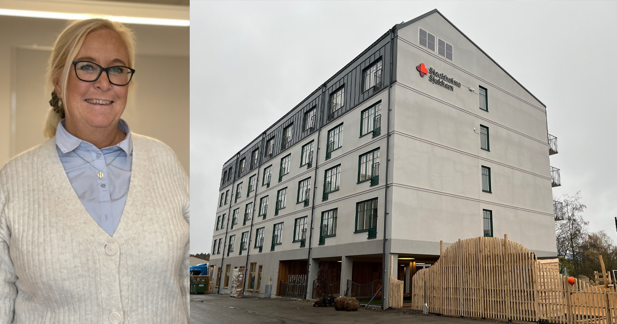 Nyhetsbild Pernilla, sjuksköterska på äldreboendet Nyckelharpan i Upplands Väsby.