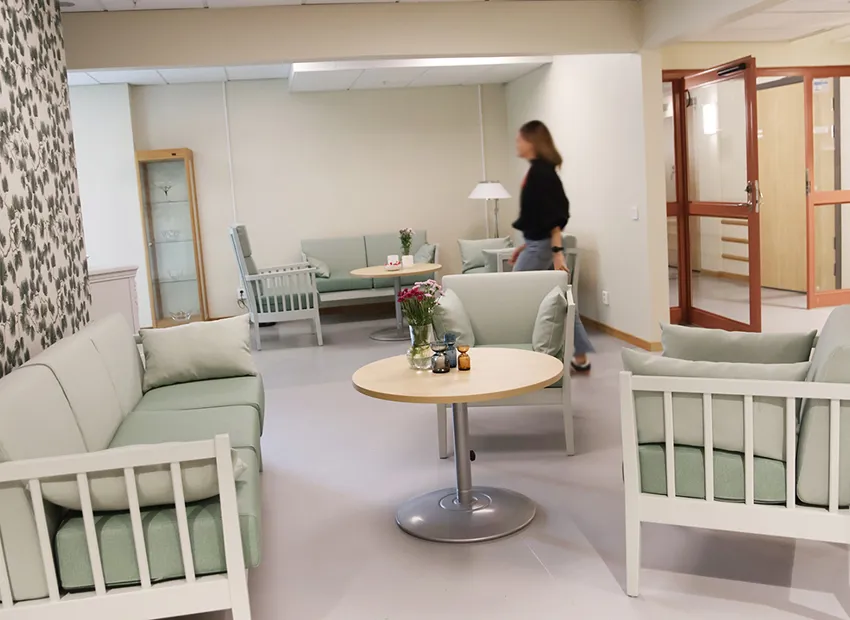Soffgrupp på vbårdenhet.