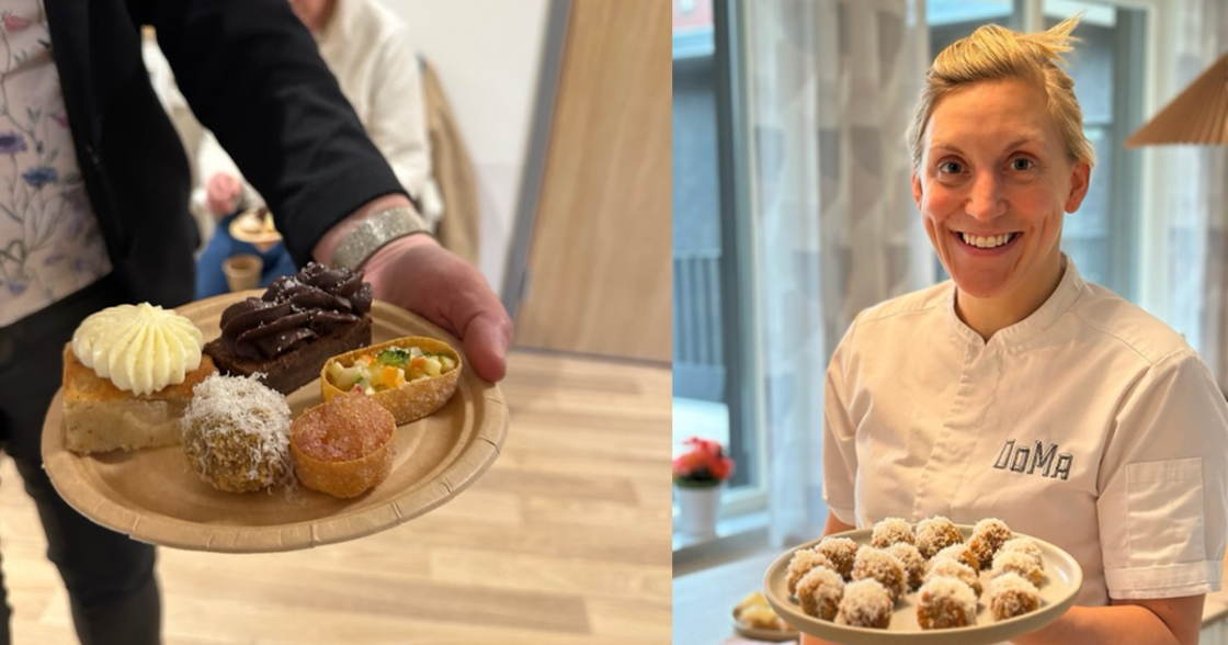 Fina snittar som serverades på Poesins invigning.
