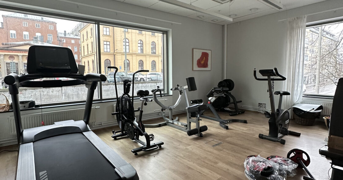 Nyhetsbild gym på Vallgossens boende.