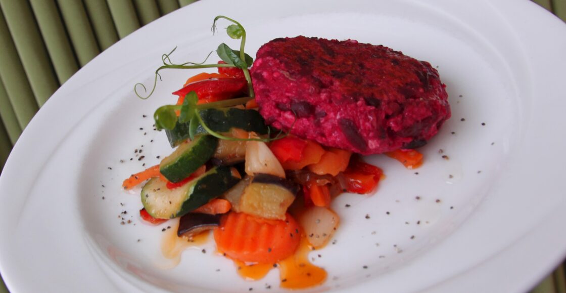 Nyhetsbild, vegetarisk biff.
