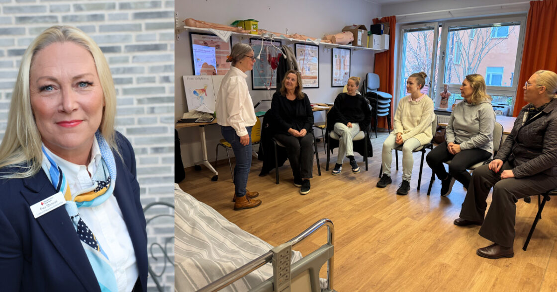 Ewa Stenwall, onkologisjuksköterska och lektor vid Stockholms Sjukhems FoUUI-enhet.