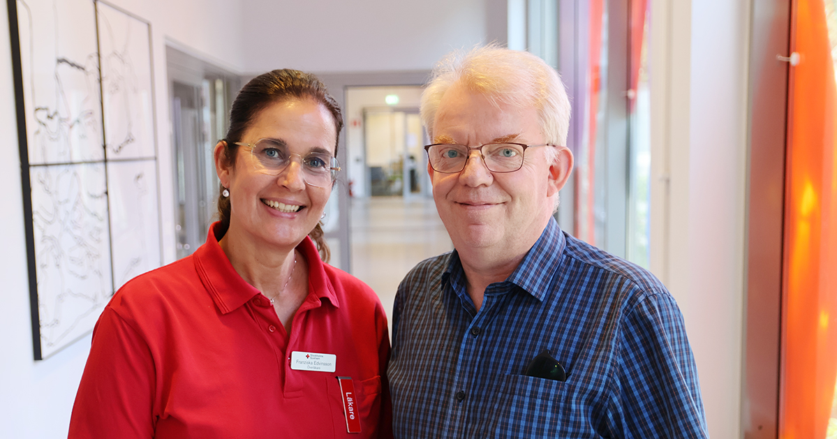 överläkare och lärare Staffan Lundström och Franziska Edvinsson.