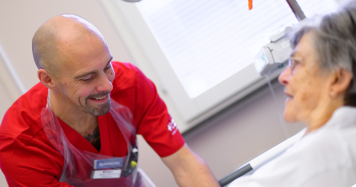 patient med medarbetare